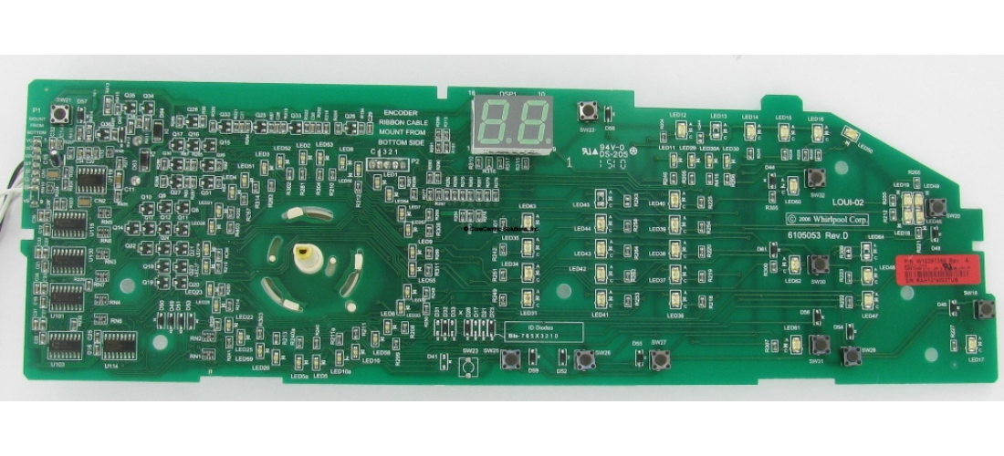 Whirlpool Washer Control Board. Part #WPW10297399