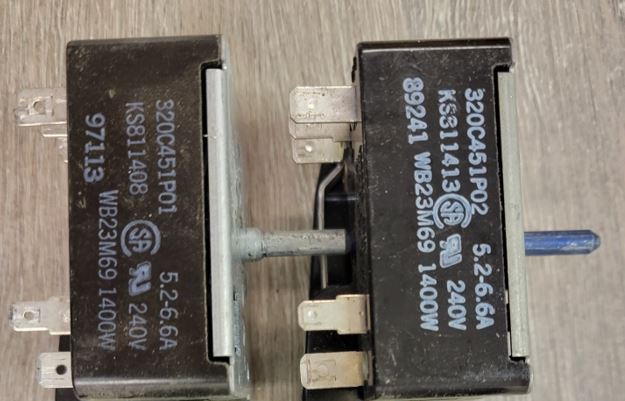 GE Range Surface Element Switch 1400 watt- USED Part #WG02F05771
