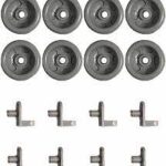 GE Dishwasher Lower Dishrack Roller Assembly Kit, 8/Pack. Part #WG04A03392