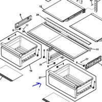 Frigidaire Refrigerator Crisper - Right Hand. Part #5304527987