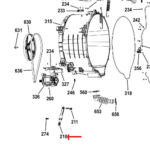 GE Washer Suspension Damper. Part #WG04F11955