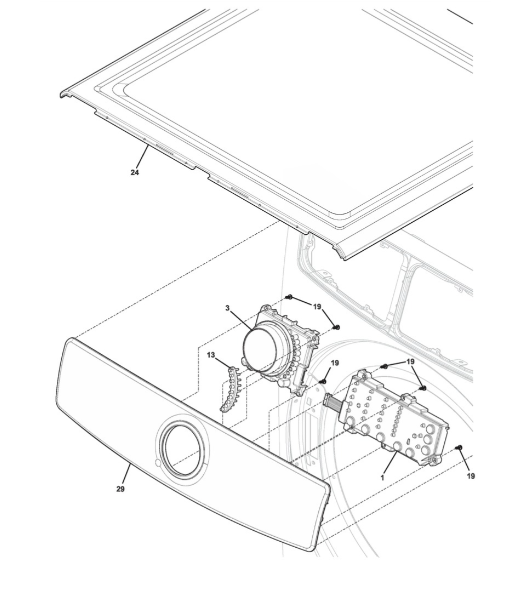 Frigidaire Dryer Knob Assembly. Part #5304521447