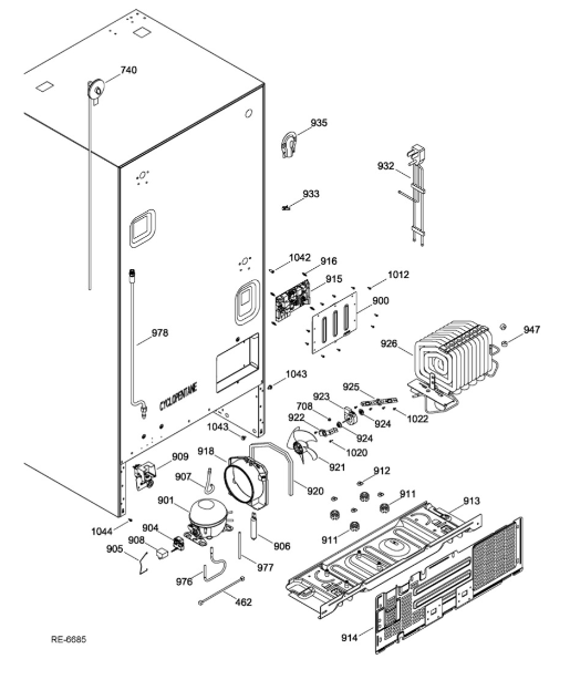 GE Refrigerator Ice Funnel. Part #WR03F04419