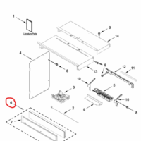 Whirlpool Range Control Panel Assembly. Part #W11299279