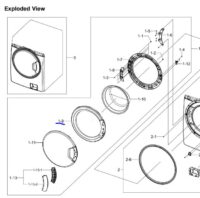 Samsung Washer Door Cover. Part #DC63-01187A