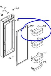 GE Refrigerator Door Shelf Module. Part #WR01L12559