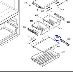 GE Refrigerator Pantry Cover. Part #WR01L12809