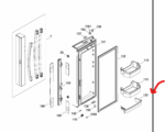 GE Refrigerator Lower Door Bin. Part #WR01L10774