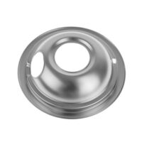 GE Range Large Drip Pan – 8″ Chrome. Part #WS01L09258