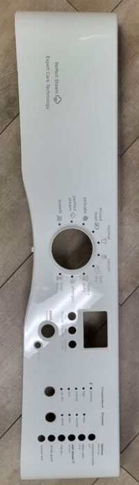 Frigidaire Dryer Plastic Console – White. Part #137378210 (137378211)