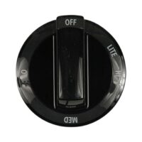 Whirlpool Range Knob – Black. Part #WP7733P526-60