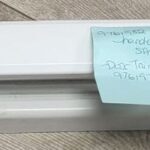 Whirlpool Range Door Handle and Oven Top Trim - White. Part #9761982 and #9761975 (USED)