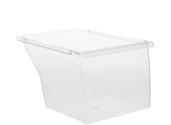 GE Refrigerator Crisper Drawer – Clear. Part #WG03L08649