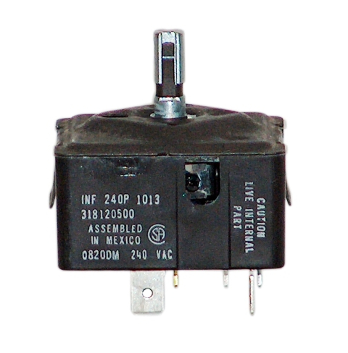 Frigidaire Range Surface Element Switch. Part #318120500-USED