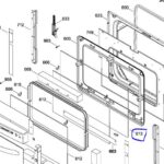GE Range Door Glass. Part #WS01L07758