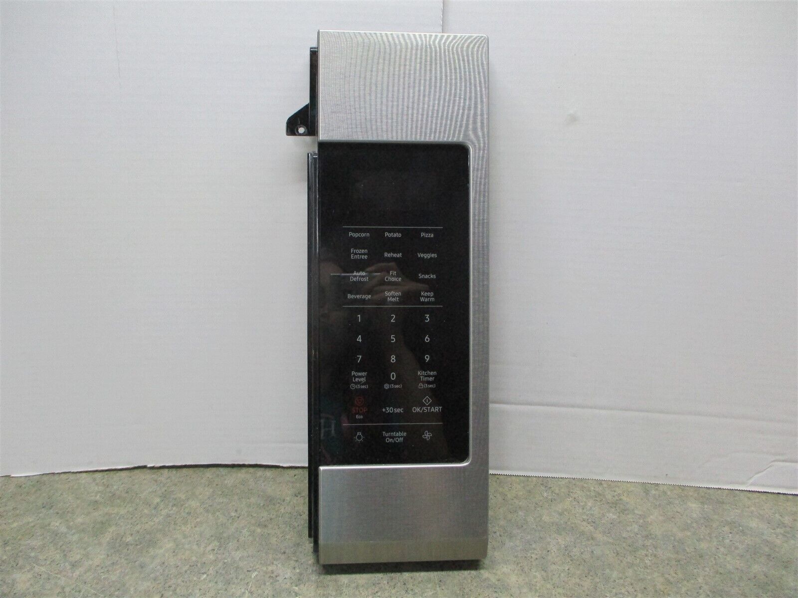 Samsung Microwave Control Panel – Black/Stainless. Part #DE92-04319A