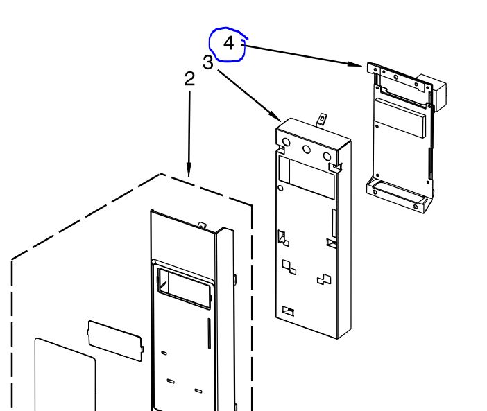 Whirlpool Microwave Electronic Control PCBA. Part #WPW10547772