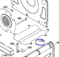 GE Gas Range Bake Igniter Deflector. Part #WS01L09397