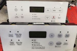 Frigidaire Range Electronic Clock Control - White touchpad. Part #316418200-Rebuilt - Image 2