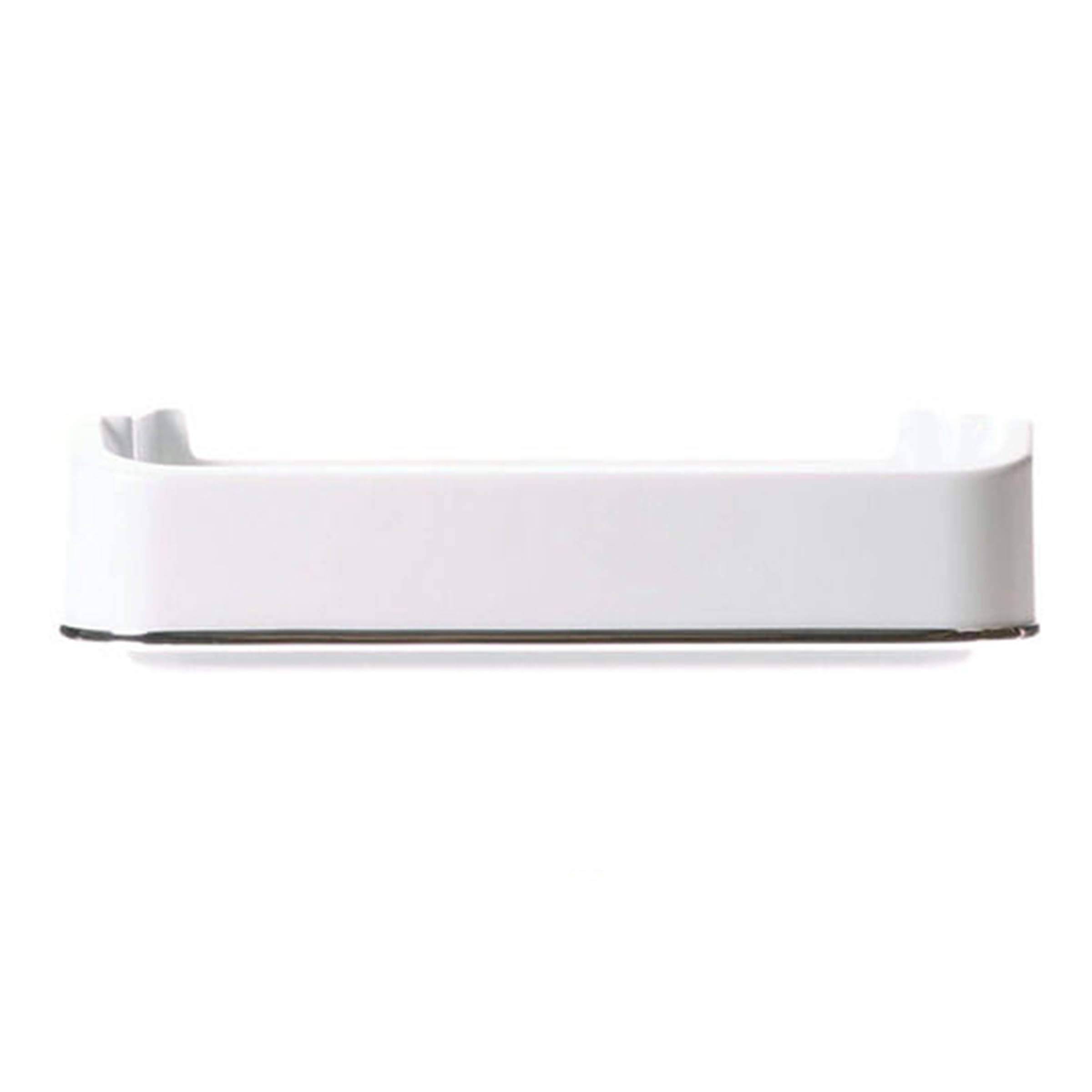 Frigidaire Refrigerator Door Shelf Bin – White/Silver. Part #218592325-USED