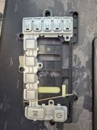 Samsung Dryer Button Tree and Holder Silver Buttons. Part #DC63-01184A-USED and Part #DC61-02680A-USED