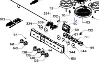 GE Range Control and Overlay. Part #WS01F09189