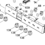 GE Range Oven Control Knob. Part #WS01L17245