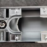 GE Freezer Door Handle - Stainless. Part #WG03A04362