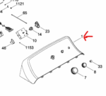 GE Dryer Control Panel Housing. Part #WW02L00613