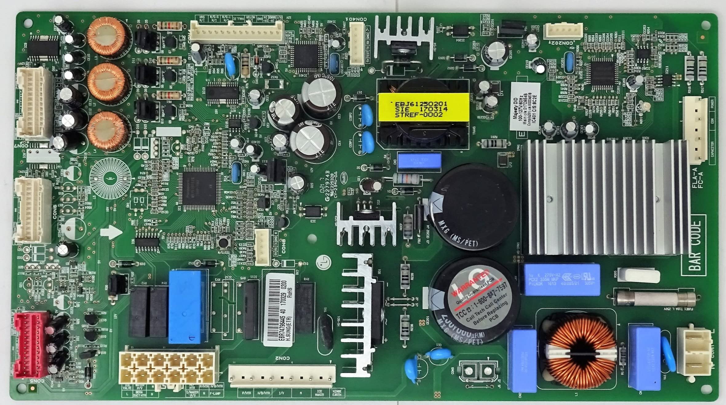 LG Refrigerator Main PCB Assembly. Part #EBR74796445