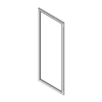 GE Refrigerator Door Seal - Black. Part #W10460610