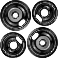 Whirlpool Range Cooktop Drip Bowl Set - Black. Part #W10288051