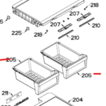GE Refrigerator Veggie Pan. Part #WR01L12882