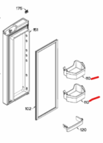 GE Refrigerator Door Bin. Part #WR01L12558
