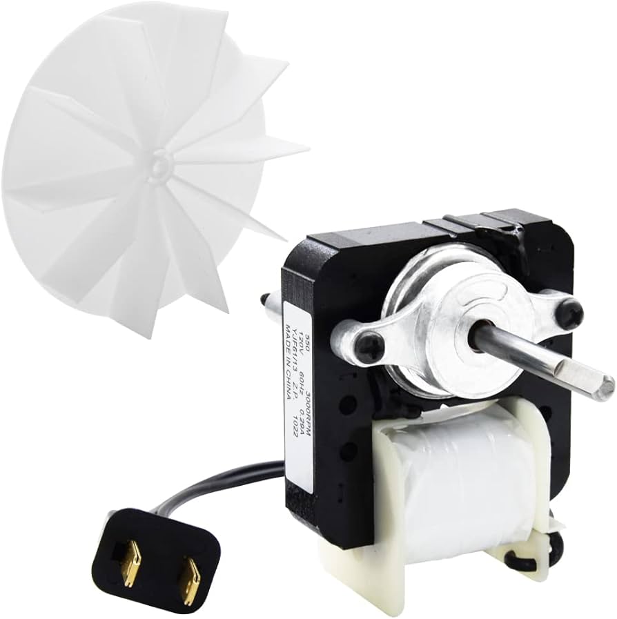 Universal Bathroom Fan Motor and Fan. Part #SM550