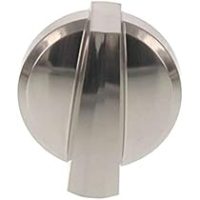 GE Range Control Knob – Stainless. Part #WS01L15525