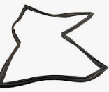 GE Refrigerator Freezer Gasket – Black. Part #WR01L14242
