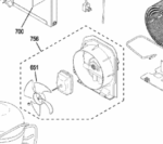 GE Refrigerator Condenser Fan and Motor. Part #WG03A03091