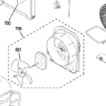GE Refrigerator Condenser Fan and Motor. Part #WG03A03091