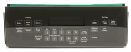 OEM GE Range GLASS & TOUCH BOARD ASM #WS01L11319