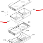 OEM GE Refrigerator Crisper Bin # WR01L12576
