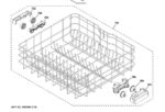 OEM GE Dishwasher Lower Rack #WG01F08058
