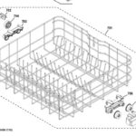 OEM GE Dishwasher Lower Rack #WG01F08058