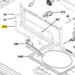 OEM GE Range Oven Door Gasket #WS01L16427 (Upper)