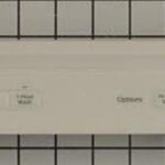 OEM Whirlpool Dishwasher Control Panel - White - Used #WPW10350330/WPW10629166